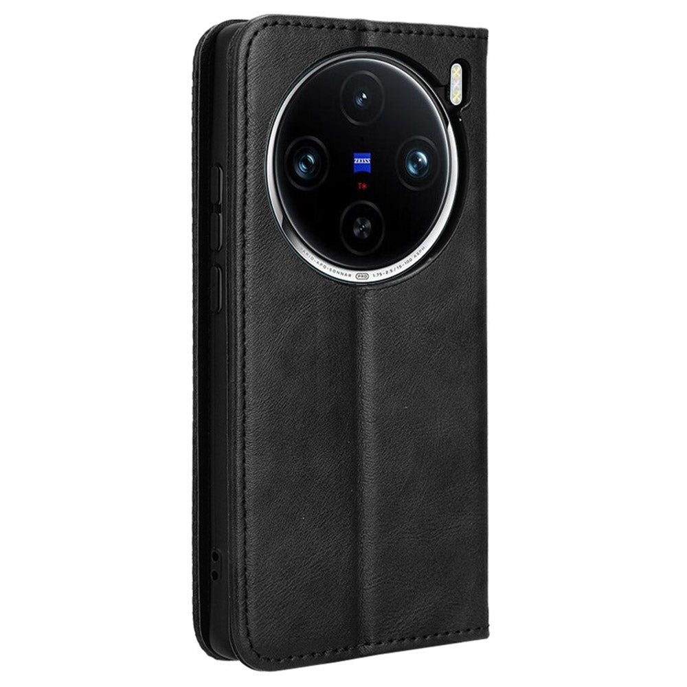 For vivo X100 Pro 5G Case Flip Wallet Retro Leather Flip Phone Cover Magnetic Closure For vivo X100 Pro 5G Case Flip Wallet Retro Leather Flip Phone Cover Magnetic Closure